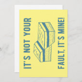 Geologie: Das ist nicht dein Fehler, sondern ich! Dankeskarte (Vorne/Hinten)