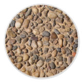 Geologie-dekorativer Kiesel entsteint Foto ver2 Keramikknauf (Vorderseite)
