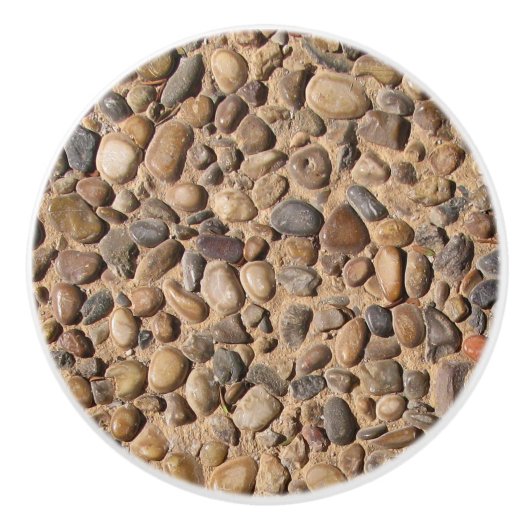 Geologie-dekorativer Kiesel entsteint Foto ver2 Keramikknauf (Vorderseite)