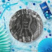 Geologie Dekoratives Felinmuster, beliebiger Text Pappteller (Party)