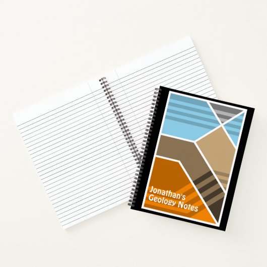 Geologie der abstrakten Subduktionszone Notizblock (Innenseite)