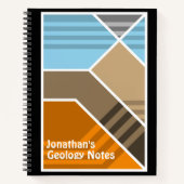Geologie der abstrakten Subduktionszone Notizblock (Vorderseite)