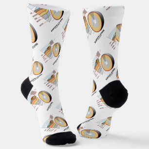 Geologie der Erdschichten und Erdwissenschaften Socken