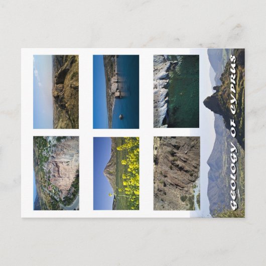 Geologie der Postkarte des Zyprioten (Vorderseite)