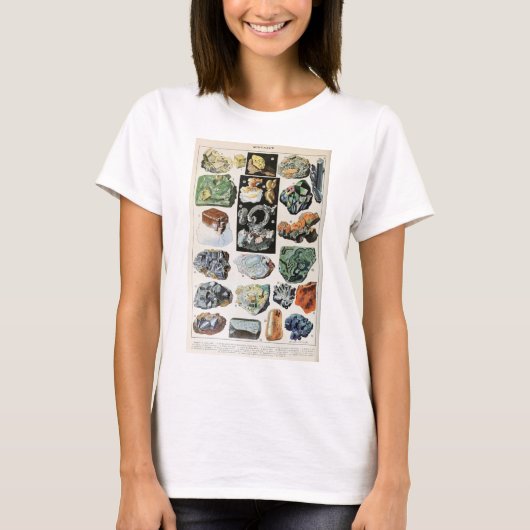 Geologie der Vintagen Mineralien T-Shirt (Vorderseite)