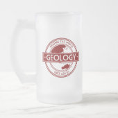 Geologie, die das Weltlogo (Asien/Australien, Mattglas Bierglas (Links)