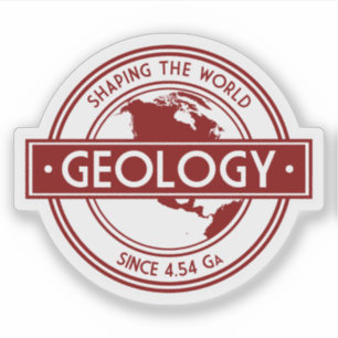 Geologie- Die Welt seit 4,54 Ga prägen (NA-Version Aufkleber