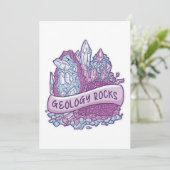 Geologie Einladung (Stehend Vorderseite)