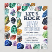 Geologie Einladung zum Geburtstag, Einladung zum B (Vorne/Hinten)