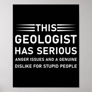 Geologie Erdwissenschaft Lustiges Geologe T-Shirt_ Poster