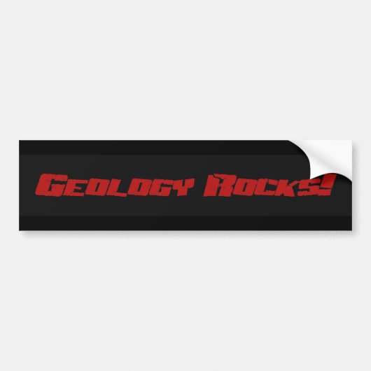 Geologie-Felsen! Autoaufkleber (Vorne)