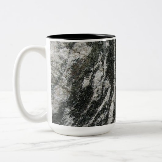 Geologie-Felsen-Beschaffenheit mit irgendeinem Zweifarbige Tasse (Links)