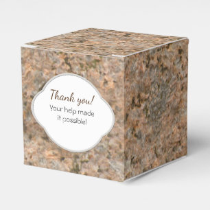 Geologie-Felsen-Beschaffenheits-Aufkleber mit Geschenkschachtel