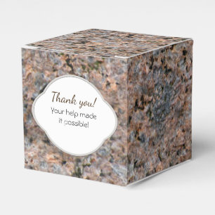 Geologie-Felsen-Beschaffenheits-Aufkleber mit Geschenkschachtel