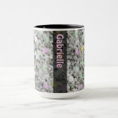 Geologie-Felsen-Beschaffenheits-Pastelle mit Tasse (Zentrum)