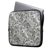 Geologie-Felsen-Beschaffenheits-weißer Laptopschutzhülle (Vorderseite Links)