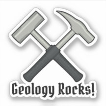 Geologie-Felsen! Der Hammer-Logo-Vinyl des