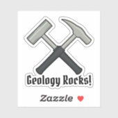 Geologie-Felsen!  Der Hammer-Logo-Vinyl des Aufkleber (Blatt)
