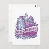 Geologie-Felsen-Einladung Postkarte (Vorne/Hinten)