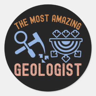 Geologie Geburtstag, der Erstaunlichste Geologe Runder Aufkleber