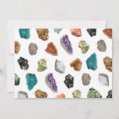 Geologie-Geburtstags-Party schaukelt Einladung (Rückseite)