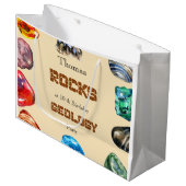 Geologie Geburtstagsfeiergestein Große Geschenktüte (Vorderseite Schrägansicht)