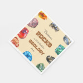 Geologie Geburtstagsfeiergestein Serviette (Ecke)