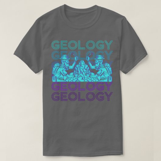 Geologie Geologin Retro T-Shirt (Design vorne)
