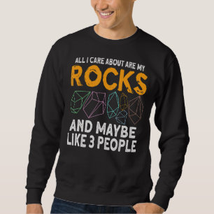 Geologie Geologin Stone Rock Jagd Agate Hunter Sweatshirt