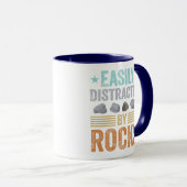 Geologie-Geschenk, leicht abgelenkt von Rocks Coll Tasse (VorderseiteRechts)