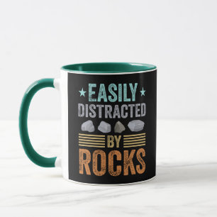 Geologie Geschenk leicht abgelenkt von Rocks Rock  Tasse