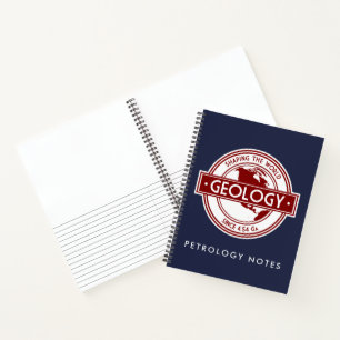Geologie - Gestaltung des World North America Logo Notizblock