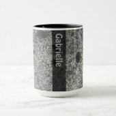 Geologie-Granit-Felsen-Beschaffenheit mit Moos Tasse (Zentrum)