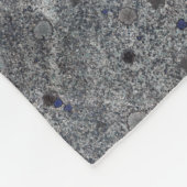 Geologie-Granit-Grau mit blauen Details Fleecedecke (Ecke)