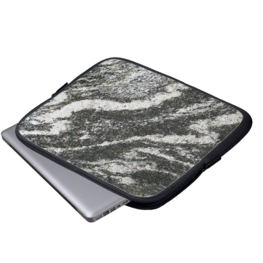 Geologie-grauer Felsen mit diagonalem Laptopschutzhülle (Vorne Knopf)