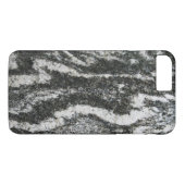 Geologie-grauer Felsen mit katzenartigem Muster Case-Mate iPhone Hülle (Rückseite (Horizontal))