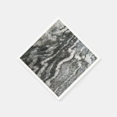 Geologie-Graurock mit Felinmuster Serviette (Ecke)