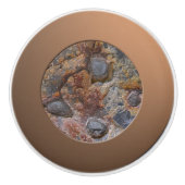 Geologie Grungy Sedemantary Rock Textur Keramikknauf (Vorderseite)