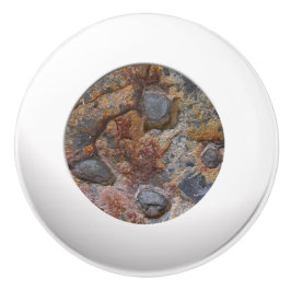 Geologie Grungy Sedemantary Rock Textur Keramikknauf