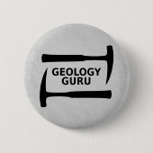 Geologie-Guru-Knopf Button (Vorderseite)
