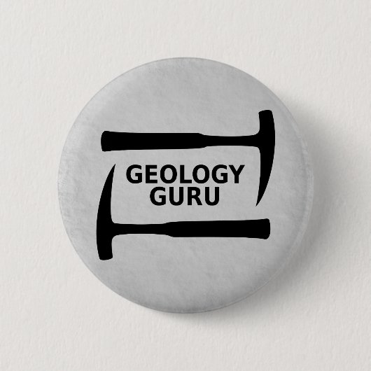 Geologie-Guru-Knopf Button (Vorderseite)