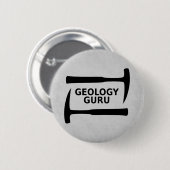 Geologie-Guru-Knopf Button (Vorne & Hinten)
