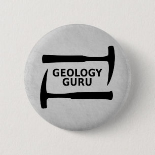 Geologie-Guru-Knopf Button