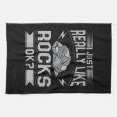 Geologie - ich mag wirklich Rocks Geschirrtuch (Horizontal)