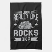 Geologie - ich mag wirklich Rocks Geschirrtuch (Vertikal)