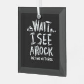 Geologie - Ich sehe einen Stein Ornament Aus Glas (Vorderseite links)