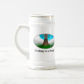 Geologie ist ein Blast! Cartoon Vulkan Bierglas (Links)