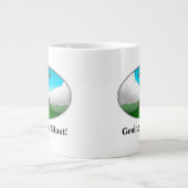 Geologie ist ein Blast! Cartoon Vulkan Jumbo-Tasse (Vorderseite)