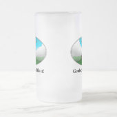 Geologie ist ein Blast! Cartoon Vulkan Mattglas Bierglas (Mittel)