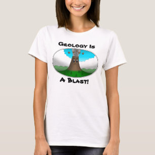 Geologie ist ein Knüller! Wütender Vulkan T-Shirt